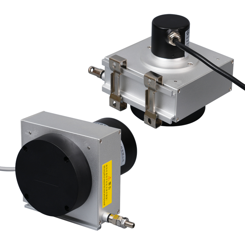 拉繩位移傳感器閘門開度儀高精度拉繩編碼器模擬量數(shù)字量信號(hào)輸出電子尺